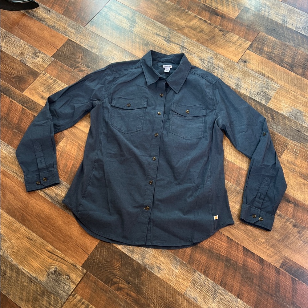 Carhartt women’s long sleeve button down shirt